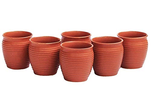 India Desire : Buy FnPs Handcrafted Ceramic Stoneware Reusable Kullad Set of 6 (Colour: Brown) at Rs. 99 from Amazon