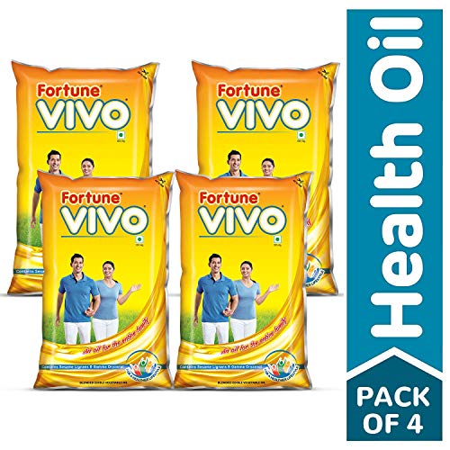 India Desire : Buy Fortune Vivo Oil, 1 L (Pack of 4) at Rs. 399 from Amazon [MRP Rs 600]