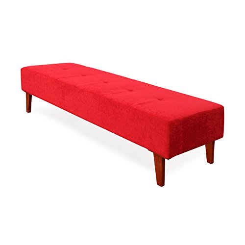 India Desire : Buy Forzza Darwin Three Seat Sofa Bench (Red) at Rs. 6999 from Amazon [Selling Price Rs 17999]