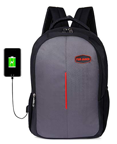 India Desire : Buy Fur Jaden Grey 25L Casual Backpack with USB Charging Point and Laptop Compartment at Rs. 599 from Amazon