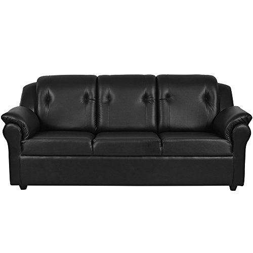 India Desire : Buy Furny York Three Seater Sofa ( Black) at Rs. 10999 from Amazon + Extra 10% Off With SBI Card [Regular Price 13499]