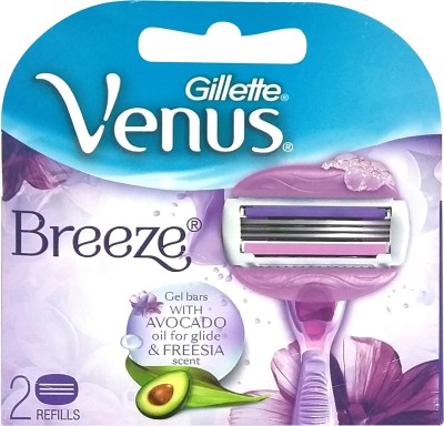 India Desire : Buy GILLETTE Venus Breeze with Avocado Oil and Freesia Scent Cartridge(Pack of 2) at Rs. 259 from Flipkart [Regular Price Rs 350]