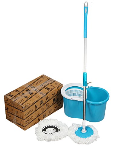 India Desire : Buy GTC 360° Spin Floor Cleaning Magic mop PVC Bucket Mop with 2 Microfiber Heads at Rs. 518 from Amazon