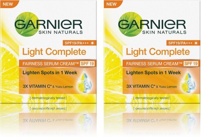 India Desire : Buy Garnier Combo - Skin Naturals Light Complete Serum Cream SPF 19 (Pack of 2)(90 g) at Rs. 164 from Flipkart