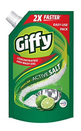 India Desire : Buy Giffy Lime & Active salt concentrated Dishwash Liquid Gel 1000ml at Rs. 119 from Amazon