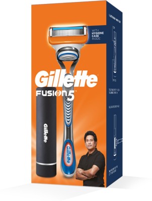 India Desire : Buy Gillette Fusion Razor (Sachin Tendulkars Pack) with Hygiene Case at Rs. 260 from Flipkart [Regular Price Rs 357]