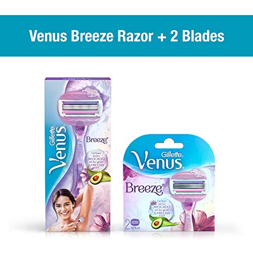 Buy Gillette Venus Breeze Razor Blades - 2 Pieces & Venus Breeze Hair  Removal Razor for Women Combo at Rs. 350 from Amazon