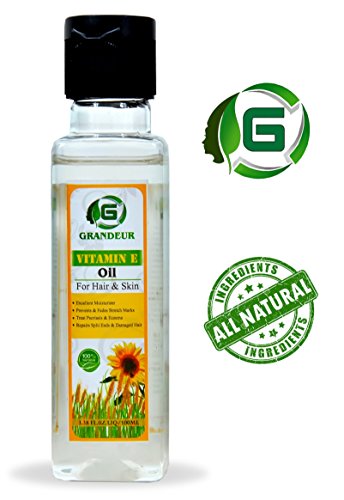 India Desire : Buy Grandeur Vitamin E Oil for Skin And Hair 3.38FL.OZ.LIQ 100ml at Rs. 199 from Amazon