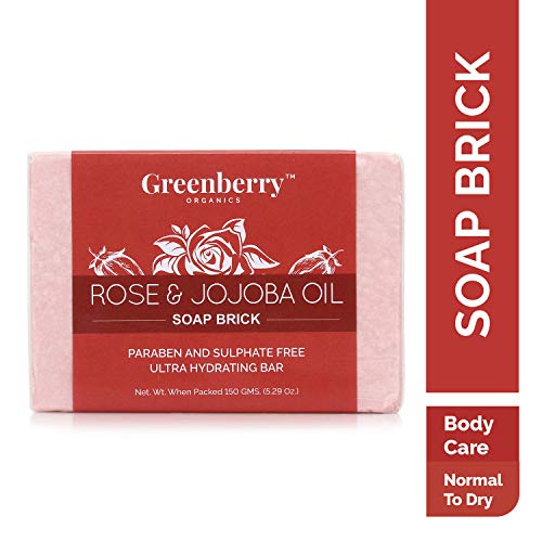 India Desire : Buy Greenberry Organics Rose and Jojoba Oil Soap Brick, 150g at Rs. 158 from Amazon