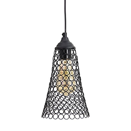 India Desire : Buy Hankley HK-HL-1007 Hanging Pendant Light with Bulb (Black) at Rs. 363 from Amazon