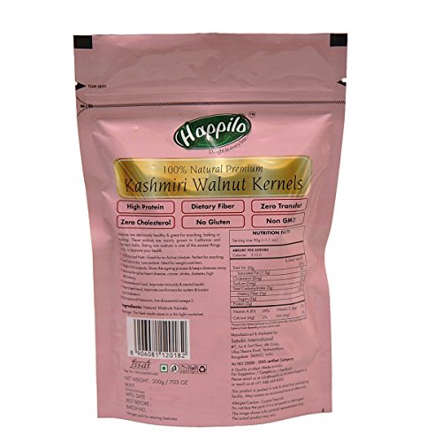 India Desire : Buy Happilo Premium Kashmiri Walnut Kernels, 200g Pack of 2 + Free Rs 200 BMS Voucher at Rs. 637 from Amazon
