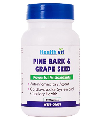 India Desire : Buy Healthvit Pine Bark Extract with Grape Seed Extract - 60 Capsules at Rs. 360 from Amazon