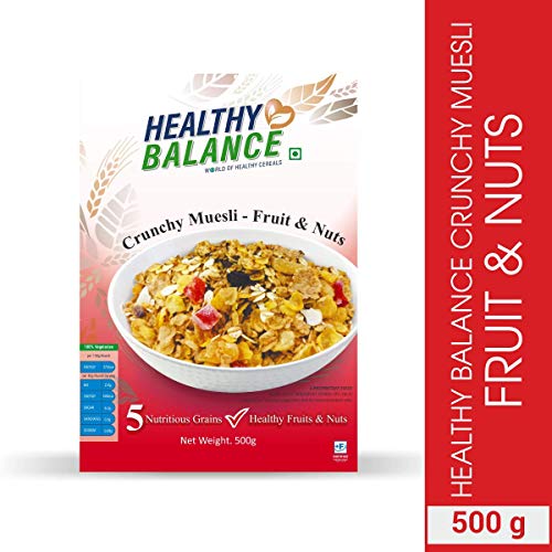 India Desire : Buy Healthy Balance Crunchy Muesli - Fruits & Nuts, 500 g at Rs. 186 from Amazon