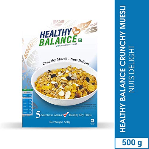 India Desire : Buy Healthy Balance Crunchy Muesli - Nuts Delight, 500 g at Rs. 189 from Amazon