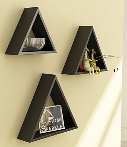 India Desire : Buy Home Sparkle Sh736 Wall Shelf, Set of 3 (Lacquer Finish, Black) at Rs. 310 from Amazon [MRP Rs 1549]