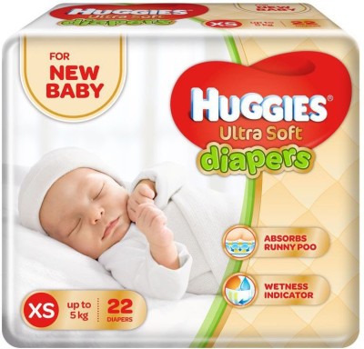 India Desire : Buy Huggies Ultra Soft Diaper - XS  (20 Pieces) At Rs. 99 From Flipkart [MRP Rs 220]
