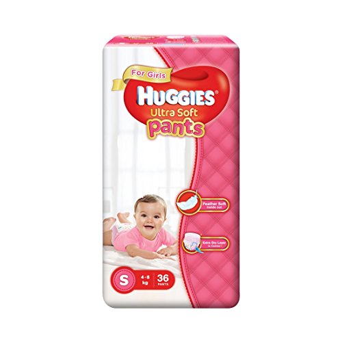 India Desire : Buy Huggies Ultra Soft Pants Diapers for Girls, Small (Pack of 36) at Rs. 300 from Amazon [Selling Price Rs 469