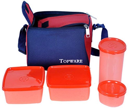 India Desire : Buy Hunger Box TP03 Orange 4 Containers Lunch Box (1000 ml) at Rs. 39 from Amazon [Extra Rs 65 Shipping]