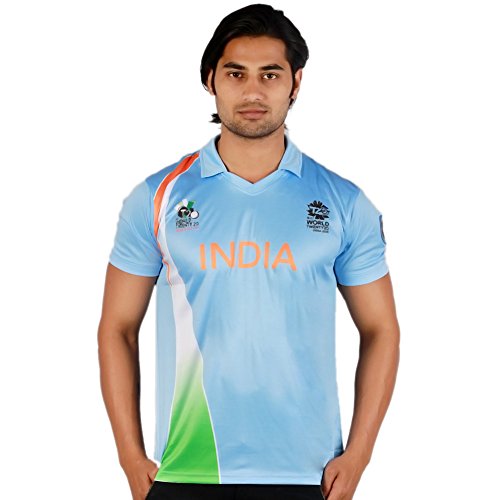 India Desire : Buy ICC World Twenty20 India 2016  T-Shirt, (Blue) At Rs. 149 from Amazon [MRP Rs 1499]