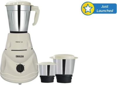 India Desire : Flipkart: Buy Inalsa Astra LX 600 watt Mixer Grinder (White & Purple, 3 Jars) at Rs. 1199 [Regular Price Rs 1699]