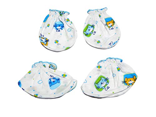 India Desire : Buy Infants Cotton Mittens and Booties Set-0-6-months -cat Print at Rs. 79 from Amazon