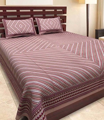 India Desire : Buy JAIPUR PRINTS Jaipuri Multi Color Printed Double Bedsheet at Rs. 207 from Amazon