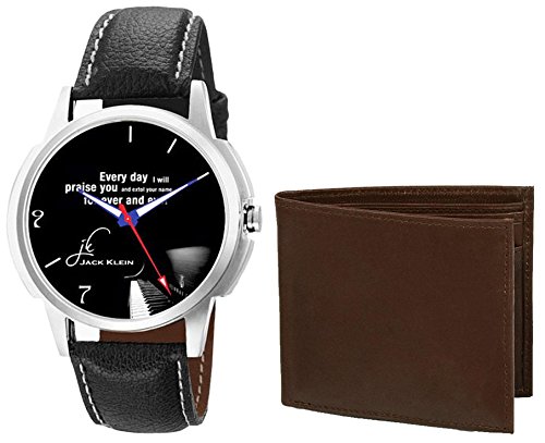 India Desire : Buy Jack Klein Mens Wrist Watch With Leather Wallet From Rs. 151 At Amazon [Upto 62% Off]