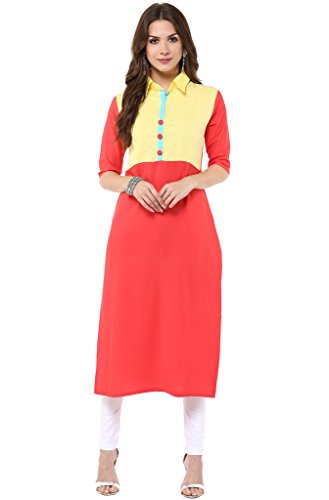 India Desire : Buy Janasya Womens Crepe Straight Kurta at Rs. 329 from Amazon [Flat 74% Off]