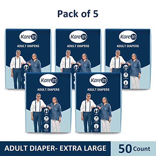 India Desire : Buy Kare In Adult Diapers Medium 10 Count, Waist Size 76-114cm (30"-45")-Pack of 5 (50 Counts) at Rs. 296 from Amazon [Live @12.30AM]