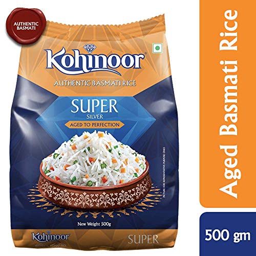India Desire : Buy Kohinoor Super Silver Aged Basmati Rice, 500 GMS at Rs. 40 from Amazon [Regular Price Rs 72]