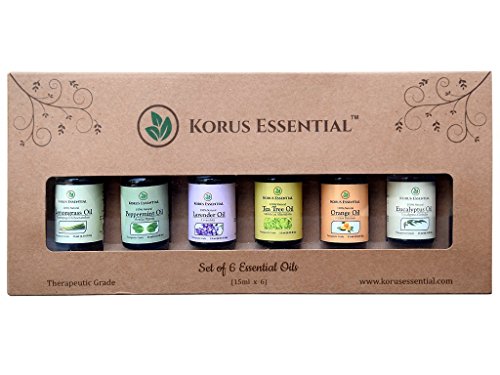 India Desire : Buy Korus Essential Aromatherapy Essential Oil, 15ml (Pack of 6) at Rs. 475 from Amazon [Regular Price Rs 664]