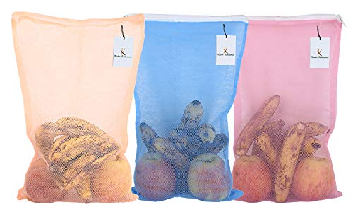 India Desire : Buy Kuber Industries Plain Deisgn 3 Piece Microfiber Reusable Mesh Fridge Bag at Rs. 78 from Amazon