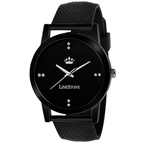 India Desire : Buy LIMESTONE Analogue Black The Wolf Series Mesh Strap Mens Watch at Rs. 99 from Amazon