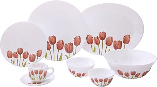 India Desire : Buy LaOpala Tulip Garden Dinner Set, 27-Pieces, Multicolour at Rs. 1699 from Amazon