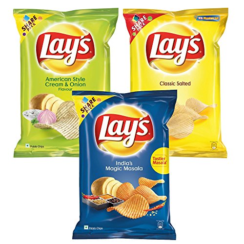 Buy Lays potato chips American style cream and onion flavour 95 gm+ ...
