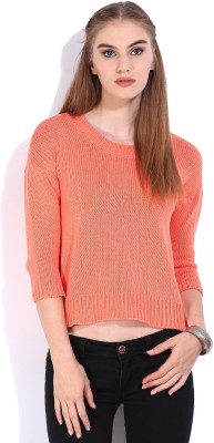 India Desire : Buy Lee Solid Round Neck Casual Women Orange Sweater at Rs. 221 from Flipkart [MRP Rs 2199]