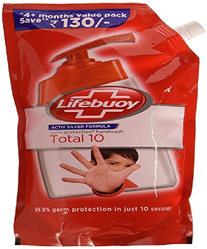 India Desire : Buy Lifebuoy Total 10 Handwash Refill Pack - 750 ml pack of 2 at Rs. 153 from Amazon [MRP Rs 348]