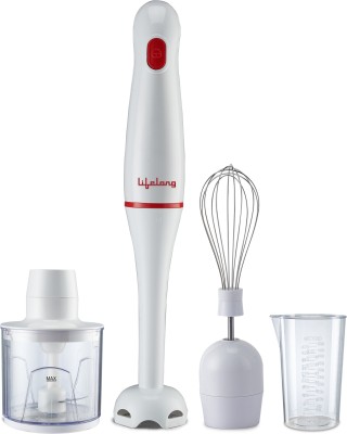 India Desire : Buy Lifelong LLHBZ03 Regalia Plus with Blender, Chopper, Whisker and Beaker 300 W Hand Blender(White) at Rs. 999 from Flipkart