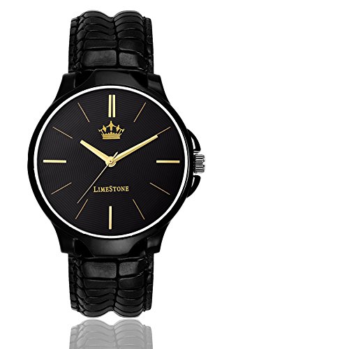 India Desire : Amazon Steal Deal: Buy LimeStone Spy Pro Round Casual Analog Synthetic Leather Strap Black Dial Men's / Boy's Watch at Rs. 159 [MRP Rs 1499]