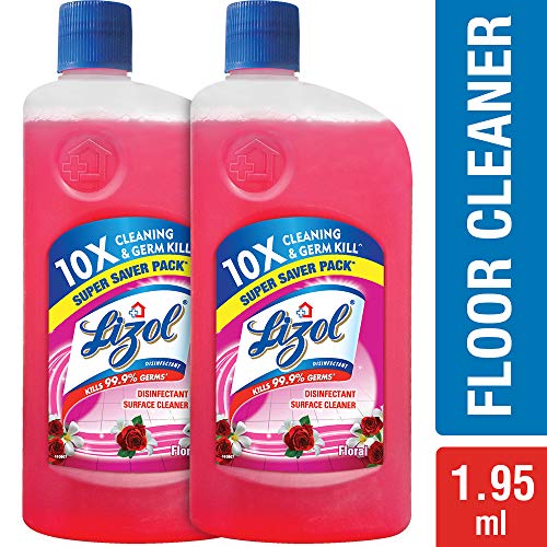 India Desire : Buy Lizol Disinfectant Floor Cleaner - 975 ml (Pack of 2, Floral) at Rs. 172 from Amazon [Regular Price Rs 265]