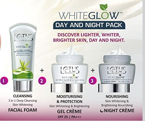 India Desire : Buy Lotus White Glow Day And Night Pack  (Set of 3) at Rs. 410 from Flipkart [MRP Rs 815]