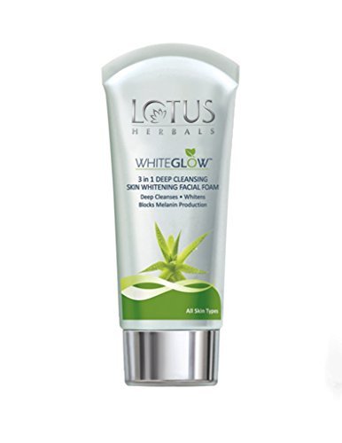 India Desire : Buy Lotus Herbals Whiteglow 3-in-1 Deep Cleansing Skin Whitening Facial Foam, 100g at Rs. 102 from Amazon