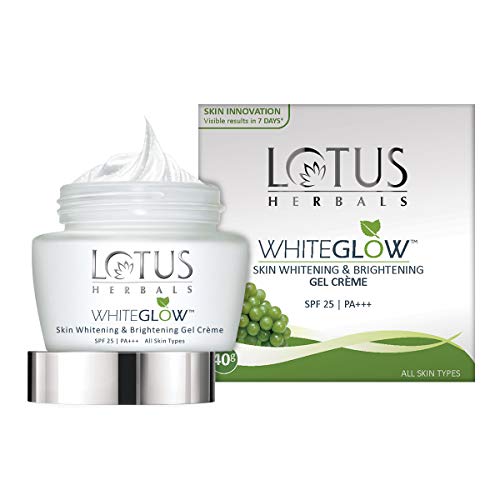 India Desire : Buy Lotus Herbals Whiteglow Skin Whitening And Brightening Gel Cream, SPF-25, 40g at Rs. 168 from Amazon