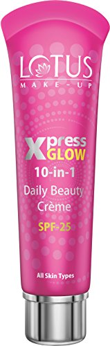 India Desire : Buy Lotus Herbals Xpress Glow 10 in 1 Daily Beauty Cream, Bright Angel, 30g at Rs. 211 from Amazon