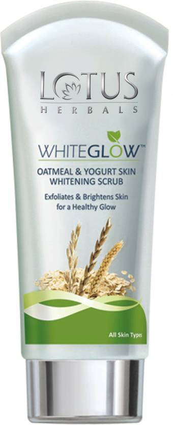 India Desire : Buy Lotus Whiteglow Oatmeal & Yogurt Skin Whitening Scrub  (100 g) at Rs. 103 from Flipkart [Selling Price Rs 130]