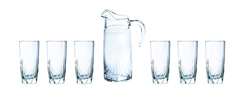 India Desire : Buy Luminarc Ascot Beverage Set, 7-Pieces, Transparent at Rs. 397 from Amazon