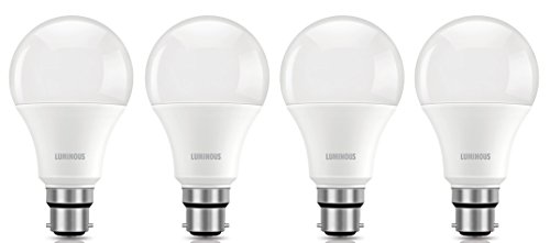 India Desire : Buy Luminous Shine Eco Base B22 9-Watt LED Bulb (Pack of 4, Cool Day Light) at Rs. 299 from Amazon