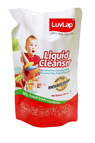India Desire : Buy LuvLap Anti-Bacterial Baby Bottles, Accessories and Vegetable Liquid Cleanser Refill Pack (1L) at Rs. 235 from Amazon