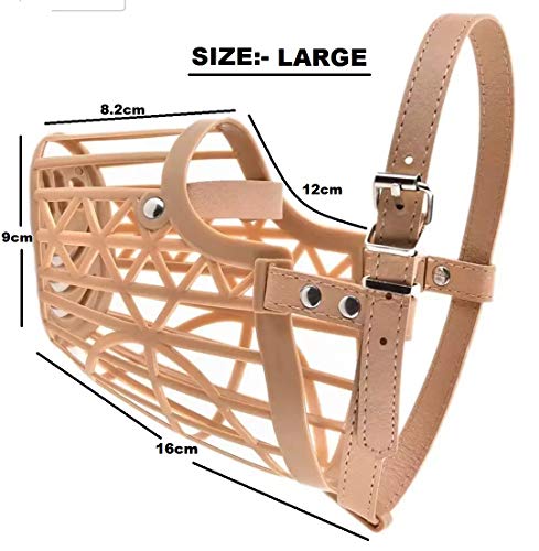 India Desire : Buy MUNCHOS Adjustable Muzzle Cum Mouth Cover/Basket Cage Collar for Dog for Extra Care - Large at Rs. 153 from Amazon [Regular Price Rs 317]