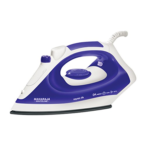 India Desire : Buy Maharaja Whiteline Aquao Deluxe SI-102 1400-Watt Steam Iron (White/Blue) at Rs. 720 from Amazon